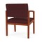 Lesro Lenox Wood Wide Guest Chair Wood Frame, Cherry, RF Nebbiolo Upholstery LW1201 - alternate 2